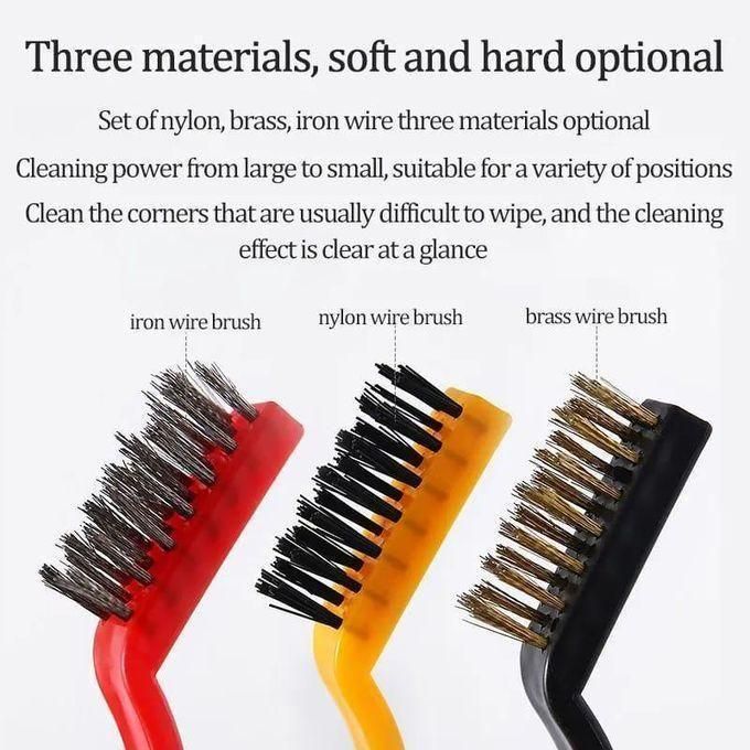 3Pcs Cleaning Brushes Kitchen Range Hood Degreasing Decontamination Cleaning Tool Wire Small Brush