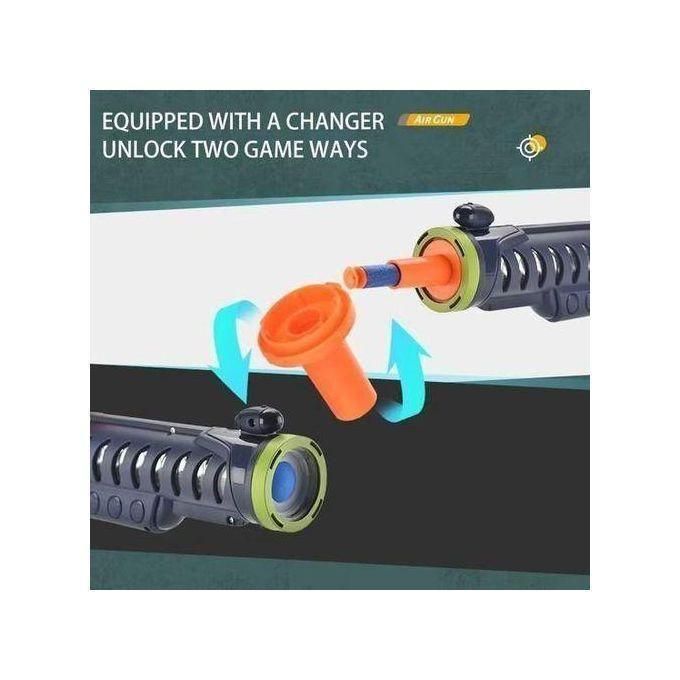 Sound Light Electric EVA Foam Soft Bullet Air Gun Toys Kids Indoor Outdoor Shooting Game