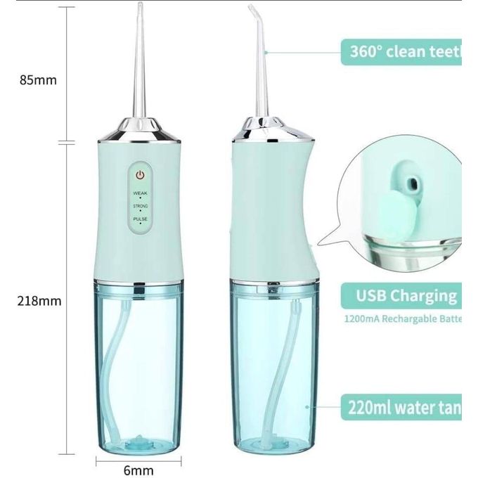 Portable Oral Irrigator Water Flosser Usb Water Jet Floss 4 Jet