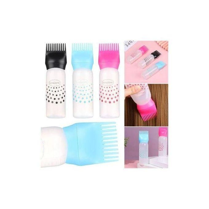Hair Dye Applicator Bottle Oil Dispenser Brush Comb Shampoo Bottle.