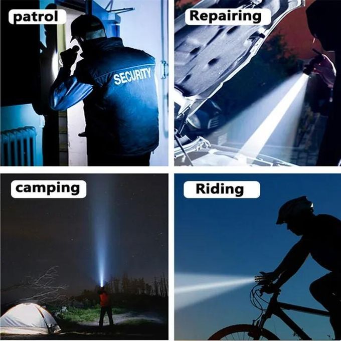 USB Rechargeable Flashlight – Best LED Emergency Light – Dual Mode Lamp Flash lights - Lightweight travel Portable handheld light - Genuine Chargeable Torch