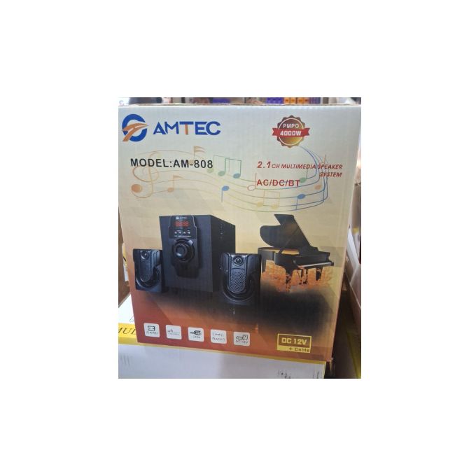 Amtec AM-808 2.1CH 4000W ACTIVE SUBWOOFER SPEAKER SYSTEM.