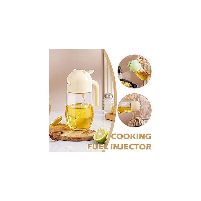 580ml Dual-Function Oil Dispenser Jug – 2-Way Pour Or Spray Bottle For Cooking, Frying & Salad Dressing