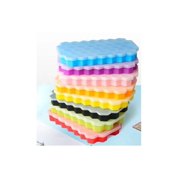 37 Grids Silicon Ice Cube Maker Tray + Top Cover