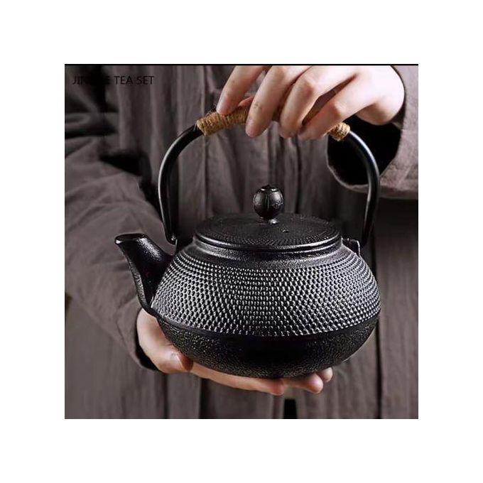 900ml Cast Iron Set Teapot Japanese Tea Tetsubin Pot Kettle Enamel Fu Kung Infusers Metal With Strainer Net Filter