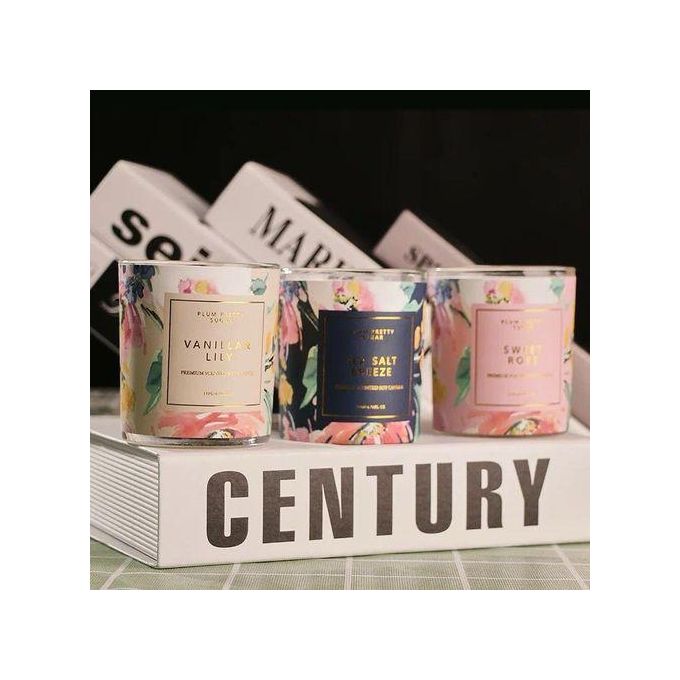 Botanical Scents Aromatherapy Scented Candles, Natural Lasting Fragrance, Smokeless, Stress Relief, Accompanying Gifts