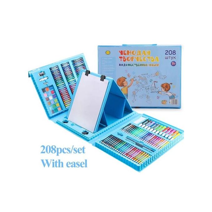 208 Pcs Kids Art Drawing, Painting And Colouring Set.