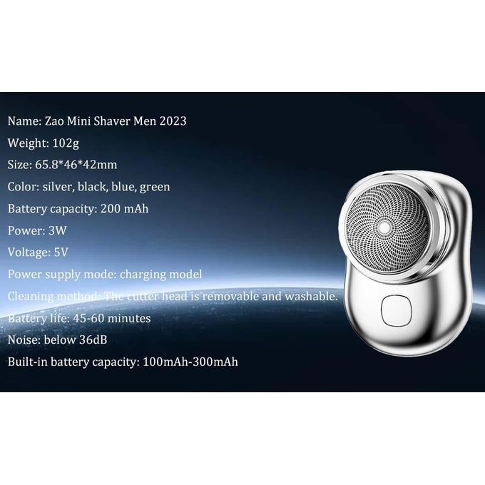 Rechargeable Pocket mini shaver grinder