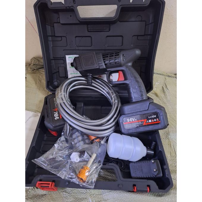 Portable High Pressure Car Washer Gun Cordless Electric Spray 96V