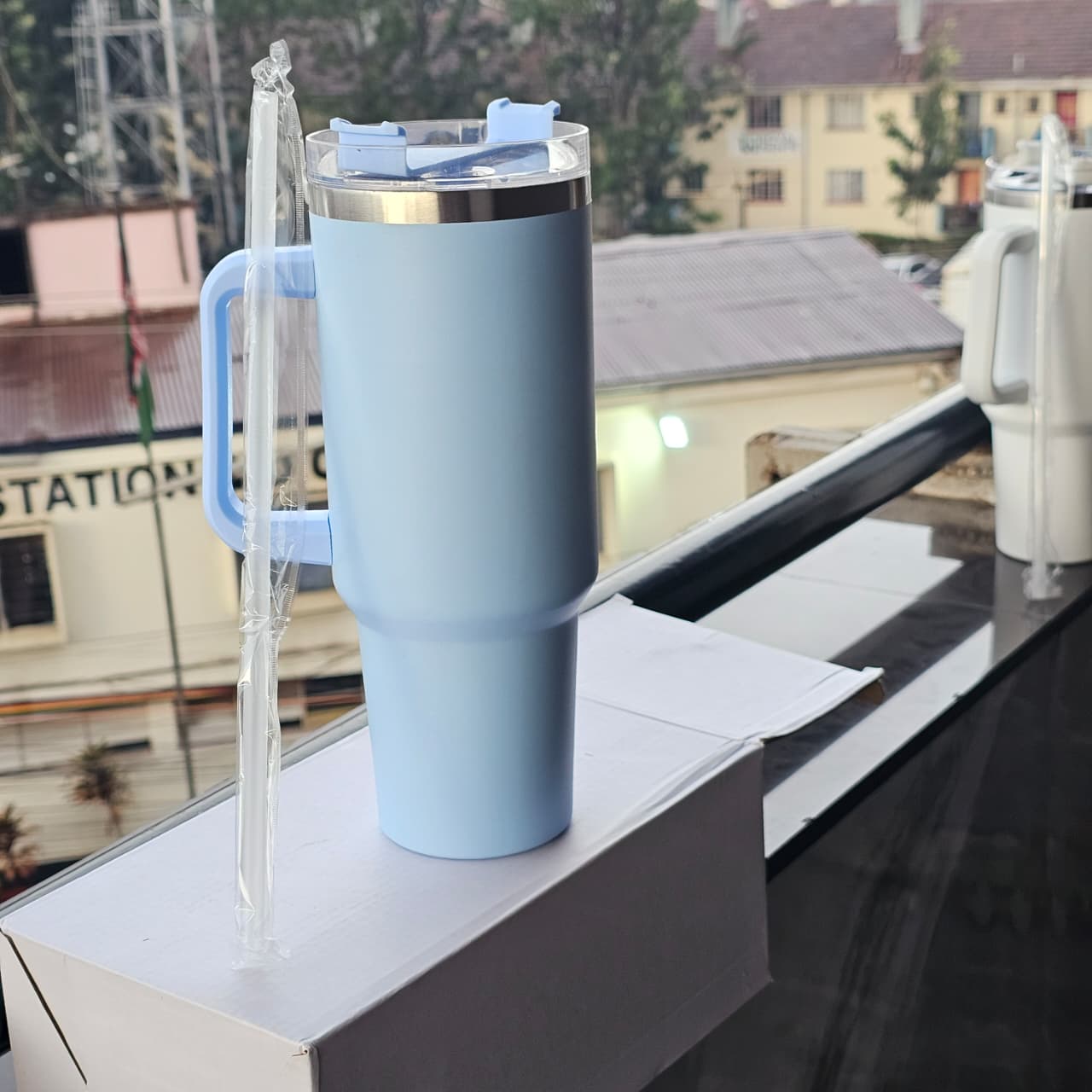 Stanley Mug Tumbler With Handle And Straw Lid, Insulated Reusable Stainless Steel Travel Mug Sports Water Bottle