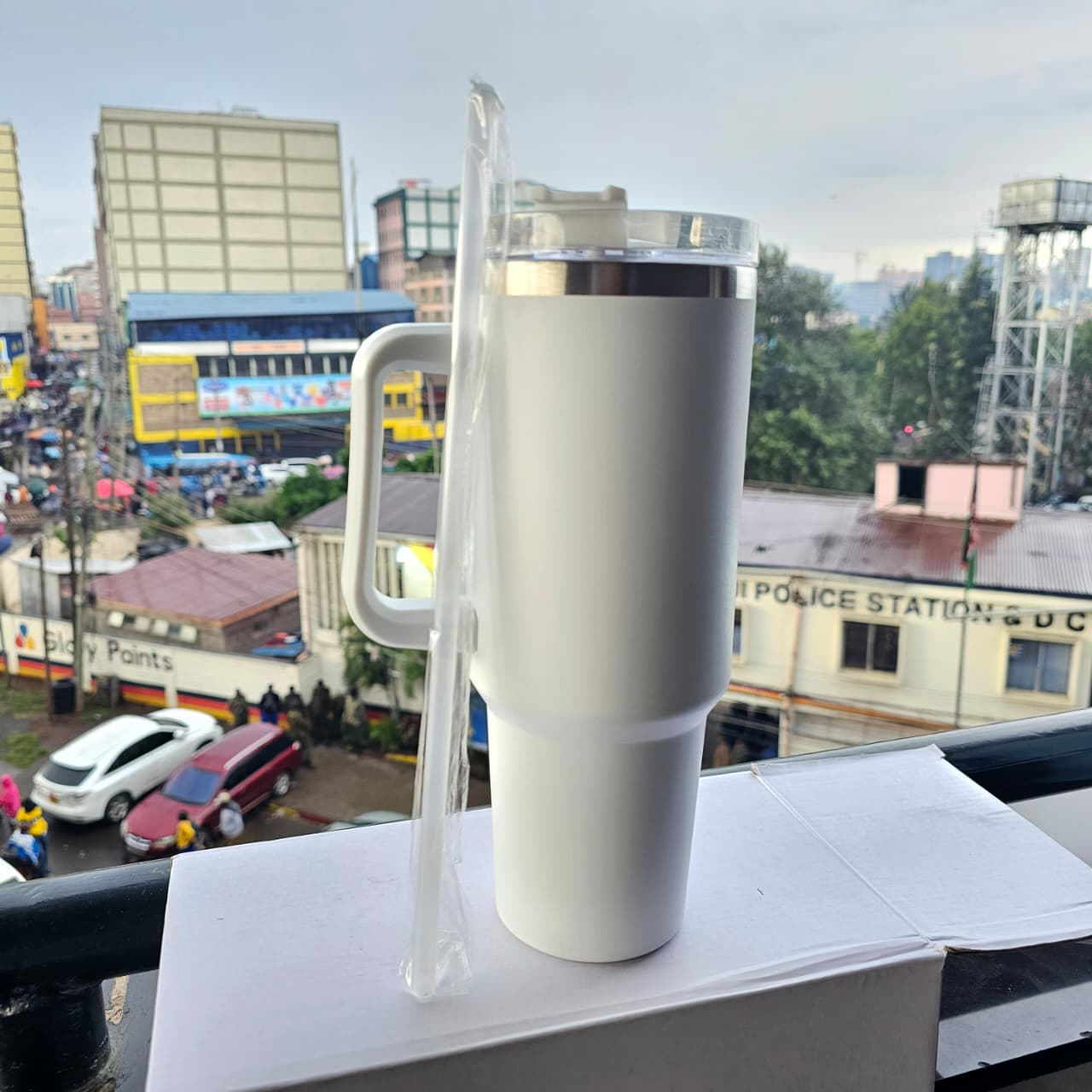 Stanley Mug Tumbler With Handle And Straw Lid, Insulated Reusable Stainless Steel Travel Mug Sports Water Bottle