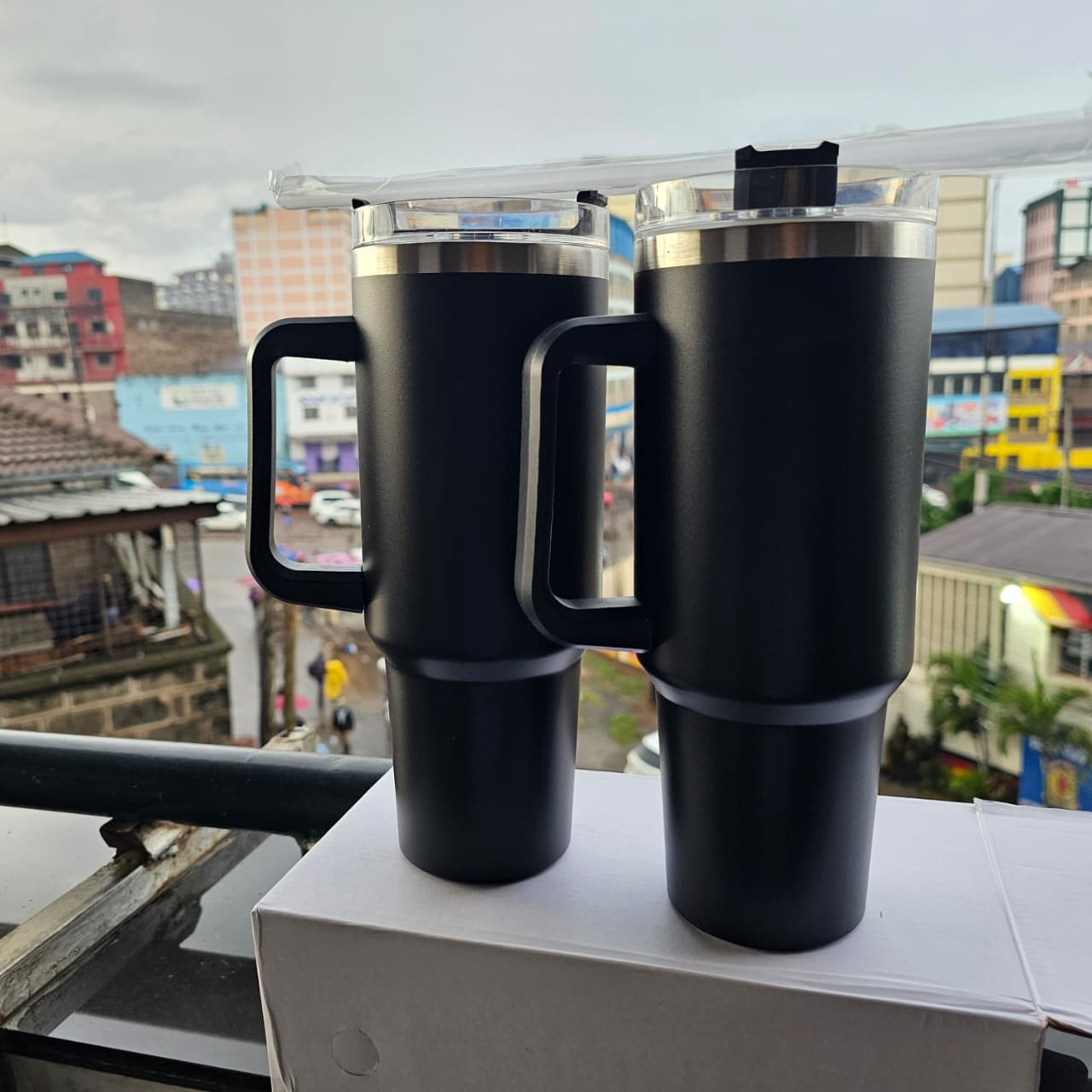 Stanley Mug Tumbler With Handle And Straw Lid, Insulated Reusable Stainless Steel Travel Mug Sports Water Bottle