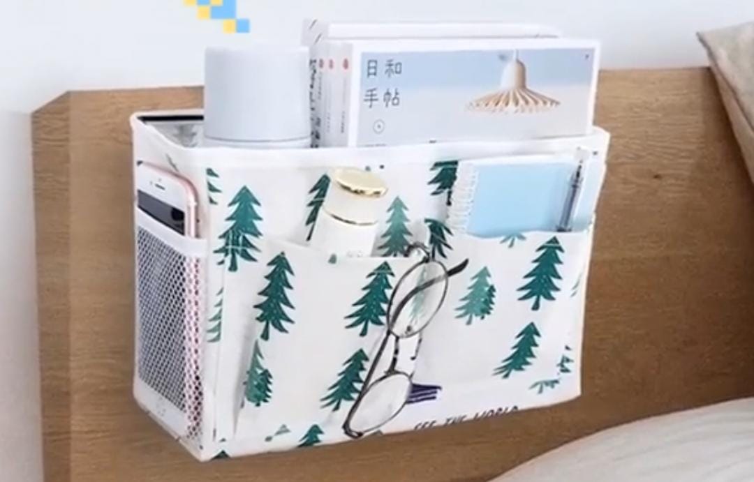 1Pc Classy  Over the cabinet door multipurpose canvas organizer  Size (30/18.5/11cm)