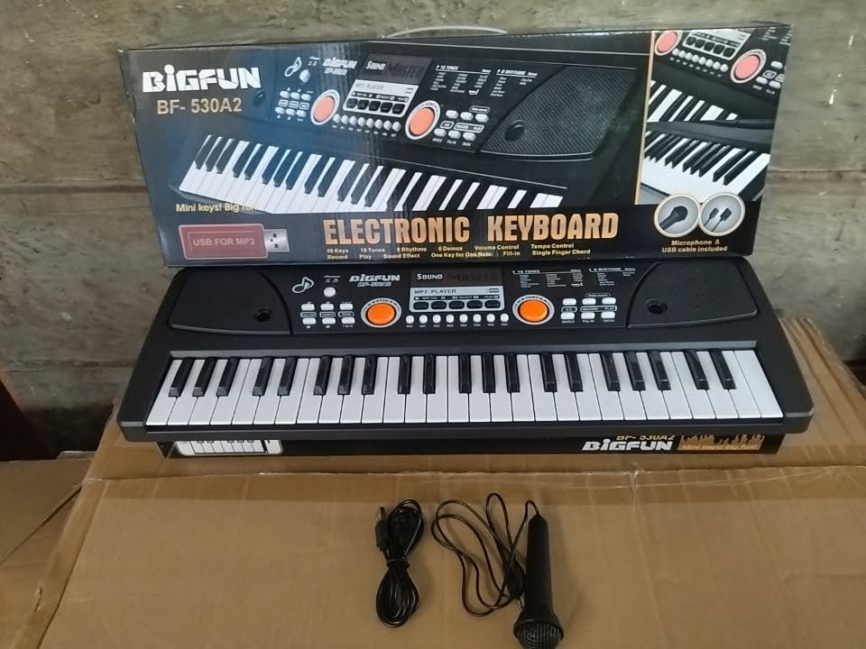 [ GRAB IT AT LOW PRICE+ ADDED OFFERS 🤩🤩✨ !!! ]  1PC BRAND NEW VERY QUALITY DURABLE 49 KEYS ELECTRONIC KIDS KEYBOARD  AT AFFORDABLE PRICE