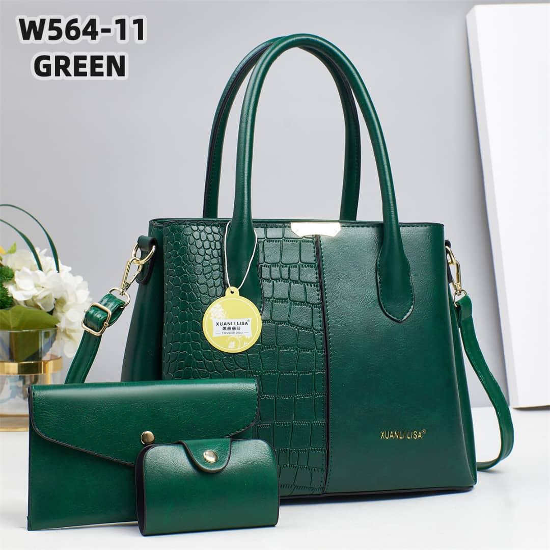 [ ❤EMBRACE THE LATEST TREND 🤩🤩✨ !!! ] 3 IN 1 Classy  Brand New High Quality Stylish and Luxurious Comfortable Ladies Handbag ..Designed With Durability and Functionality ✔👌