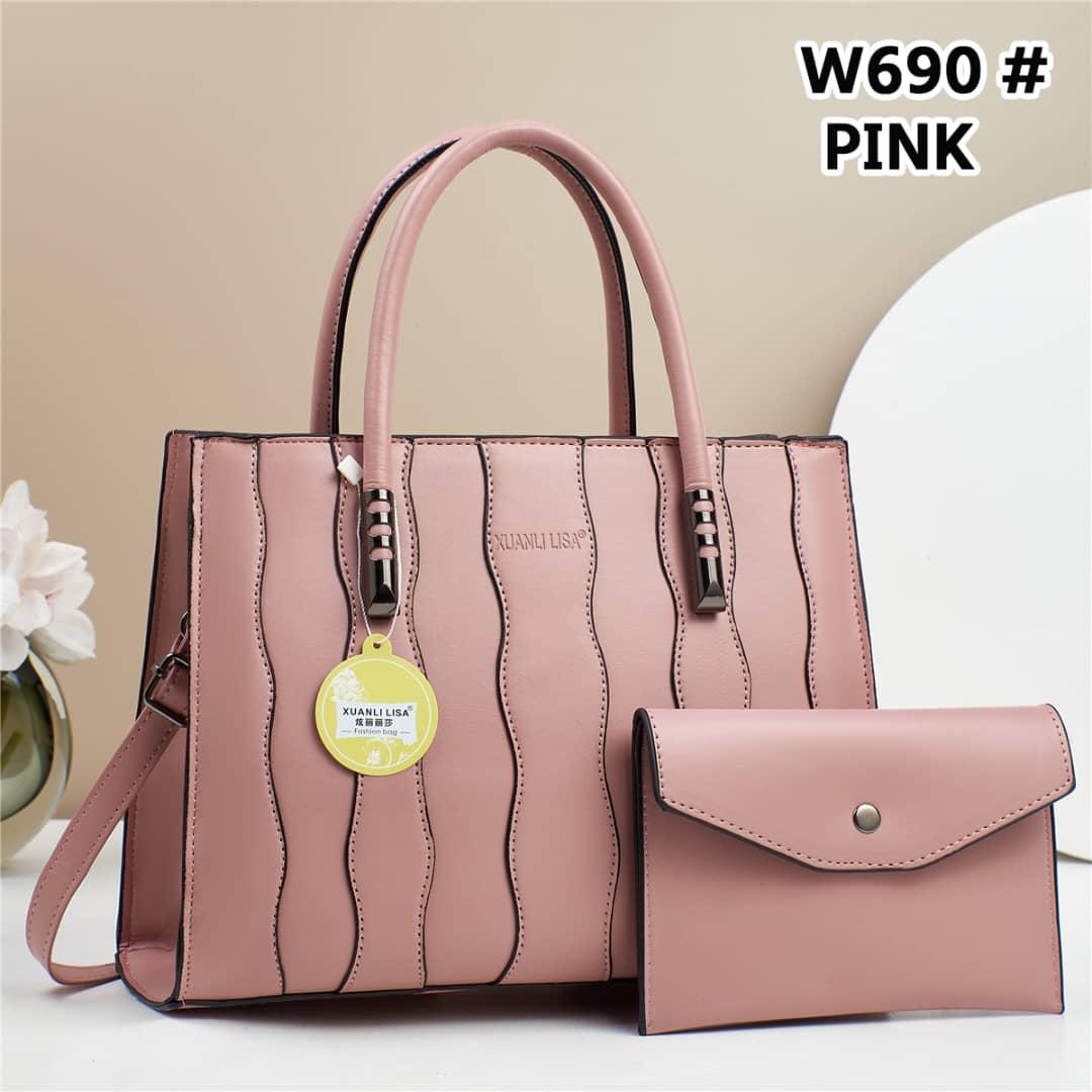 [ ❤EMBRACE THE LATEST TREND 🤩🤩✨ !!! ]  2 IN 1 Brand New High Quality Stylish and Luxurious Comfortable Ladies Handbag ..Designed With Durability and Functionality ✔👌