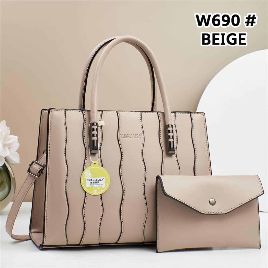 [ ❤EMBRACE THE LATEST TREND 🤩🤩✨ !!! ]  2 IN 1 Brand New High Quality Stylish and Luxurious Comfortable Ladies Handbag ..Designed With Durability and Functionality ✔👌