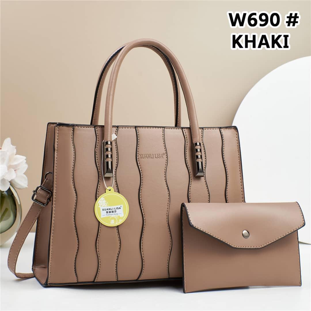 [ ❤EMBRACE THE LATEST TREND 🤩🤩✨ !!! ]  2 IN 1 Brand New High Quality Stylish and Luxurious Comfortable Ladies Handbag ..Designed With Durability and Functionality ✔👌