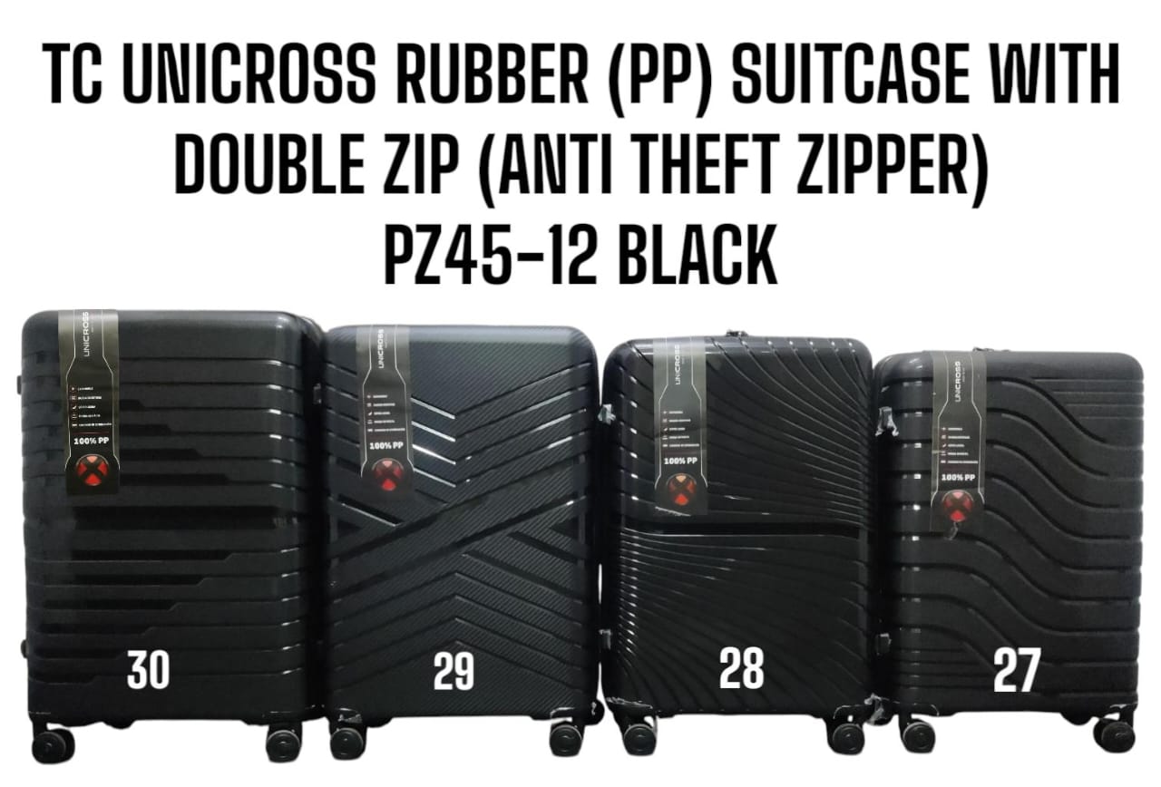 🤑🥑** CLASSY NEW ARRIVALS   **🥑🌽 3 IN 1 SIZE 27 BRAND NEW VERY QUALITY DURABLE & LAXURIOUS TC UNICROSS PP (RUBBER) FIBER WITH DOUBLE ZIP (ANTI THEFT ZIPPER) PZ45-12 . FOR EASY TRAVELLING..