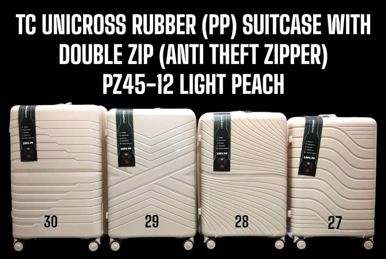 🤑🥑** CLASSY NEW ARRIVALS   **🥑🌽 3 IN 1 SIZE 27 BRAND NEW VERY QUALITY DURABLE & LAXURIOUS TC UNICROSS PP (RUBBER) FIBER WITH DOUBLE ZIP (ANTI THEFT ZIPPER) PZ45-12 . FOR EASY TRAVELLING..