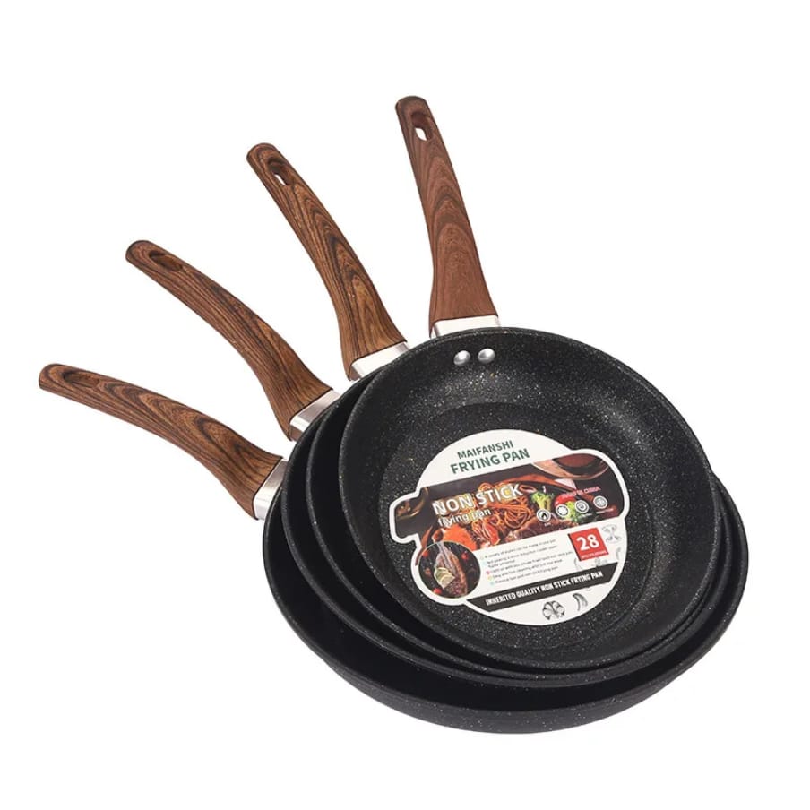 [ SHOP SMART AND SAVE BIG AT AN AMAZING OFFER PRICE 🤩🤩✨ 1Pc Classy Very Quality Durable Granite heavy deep nonstick frying pan 24cms  at Best Price