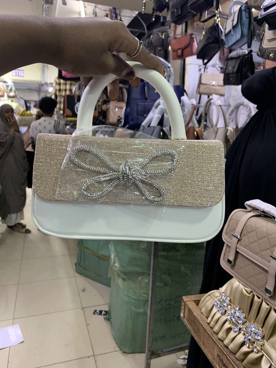 [ 🛍️ ONLINE OFFER 🛍️🤩✨ ONLY AT KILIMALL ] 1Pc Medium Genuine Leather Ladies Handbag – Stylish Rectangular Zipper Bag, Durable, Comfortable & Fashionable