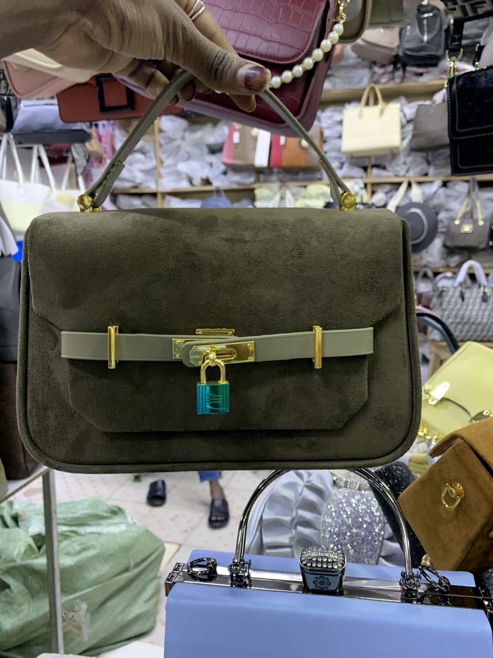 [💥 DISCOUNT OFFER 💥 🤩✨ ONLY AT KILIMALL] 1Pc Medium Genuine Leather Ladies Handbag – Stylish Round Zipper Bag, Durable, Comfortable & Fashionable