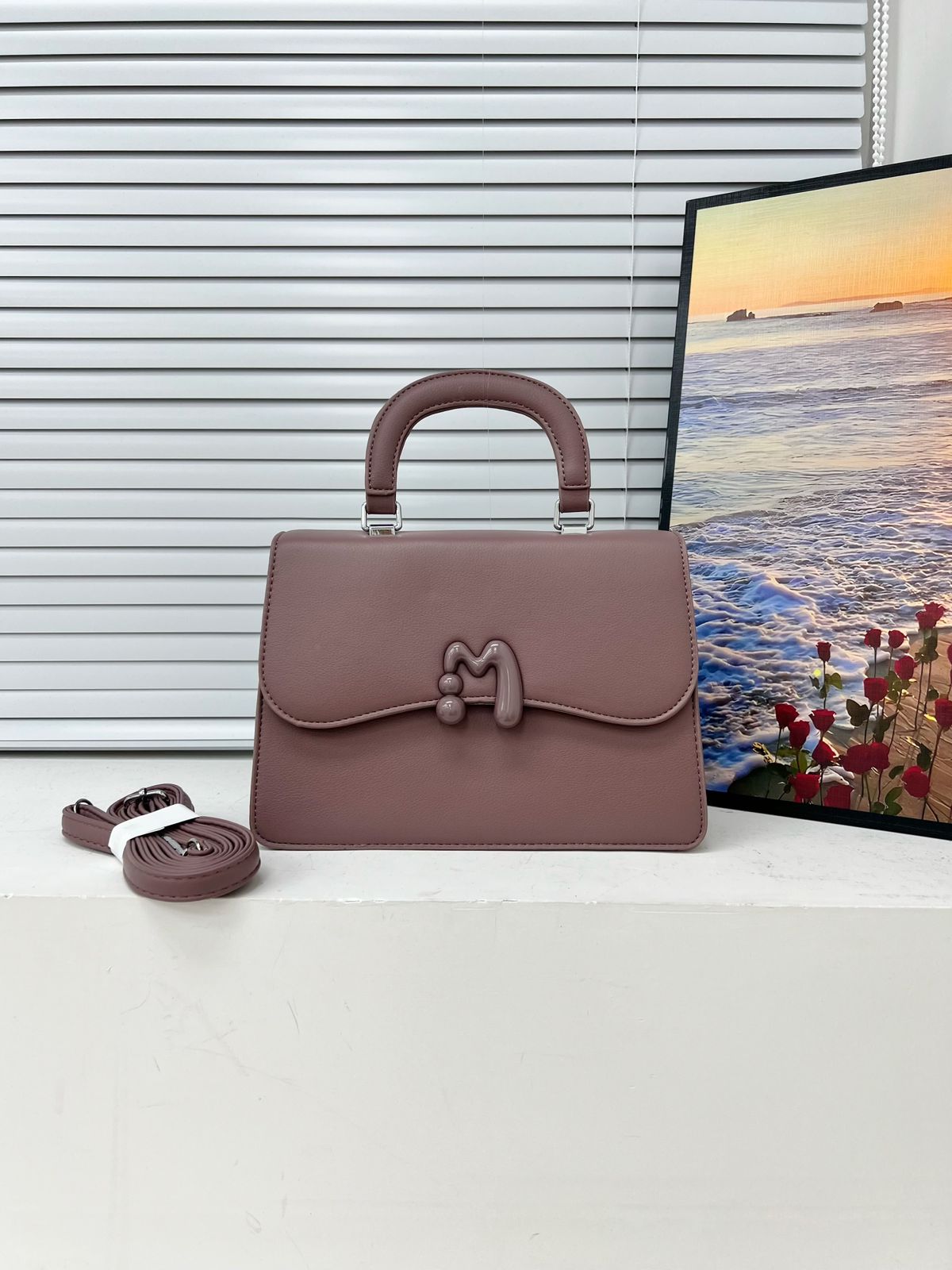 [💥 DISCOUNT OFFER 💥 🤩✨ ONLY AT KILIMALL] 1Pc Medium Genuine Leather Ladies Handbag – Stylish Round Zipper Bag, Durable, Comfortable & Fashionable