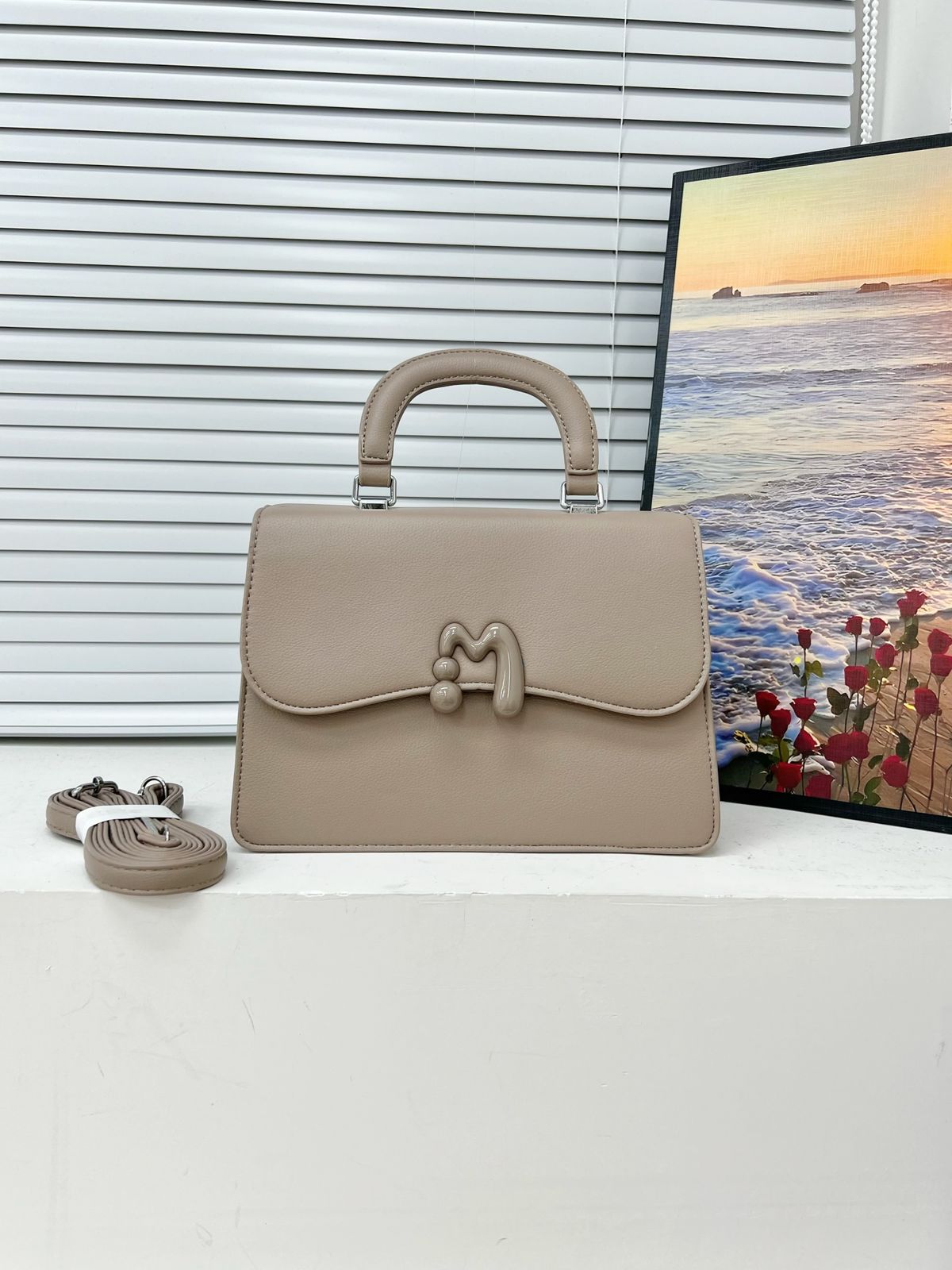 [💥 DISCOUNT OFFER 💥 🤩✨ ONLY AT KILIMALL] 1Pc Medium Genuine Leather Ladies Handbag – Stylish Round Zipper Bag, Durable, Comfortable & Fashionable