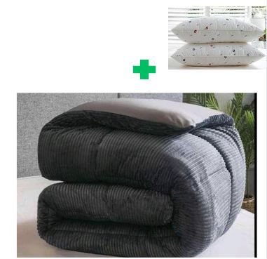 🤑🥑GRAB IT AT LOW PRICE+ ADDED OFFERS **🥑🌽 ] 4Pcs Size [ 6X 7 fts ] Brand new Luxurious & Stylish Velvet Duvet One Sheet  &  two pillowcases .That Comes with a Free Pair of Pillow.