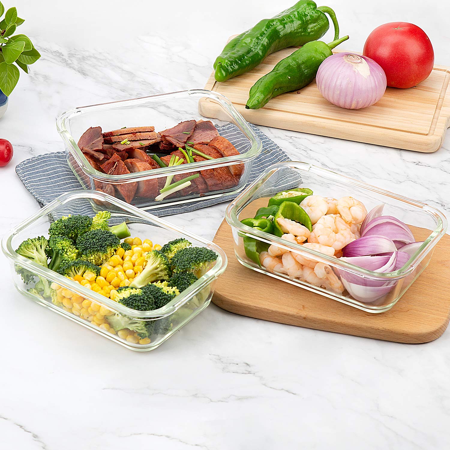 🎁 GIFT OFFER 🎁 – Microwave Glass Bowls, Indoor Use, Recyclable & Durable Plastic Plates, Multi-Purpose, High Quality, Affordable