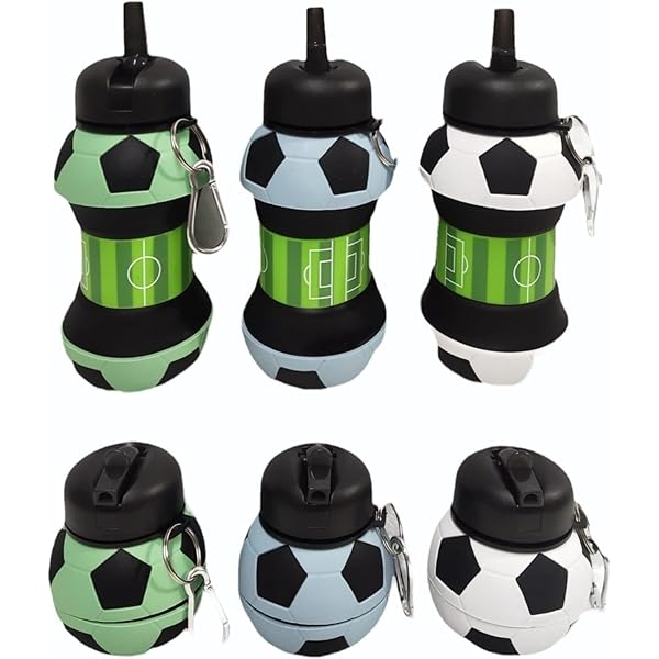 🎯🎯 SMART OFFER 🎯 1PC 500ml Round Silicone Water Bottle Leakproof Portable BPA-Free Reusable Sports Bottle Easy to Clean & Carry