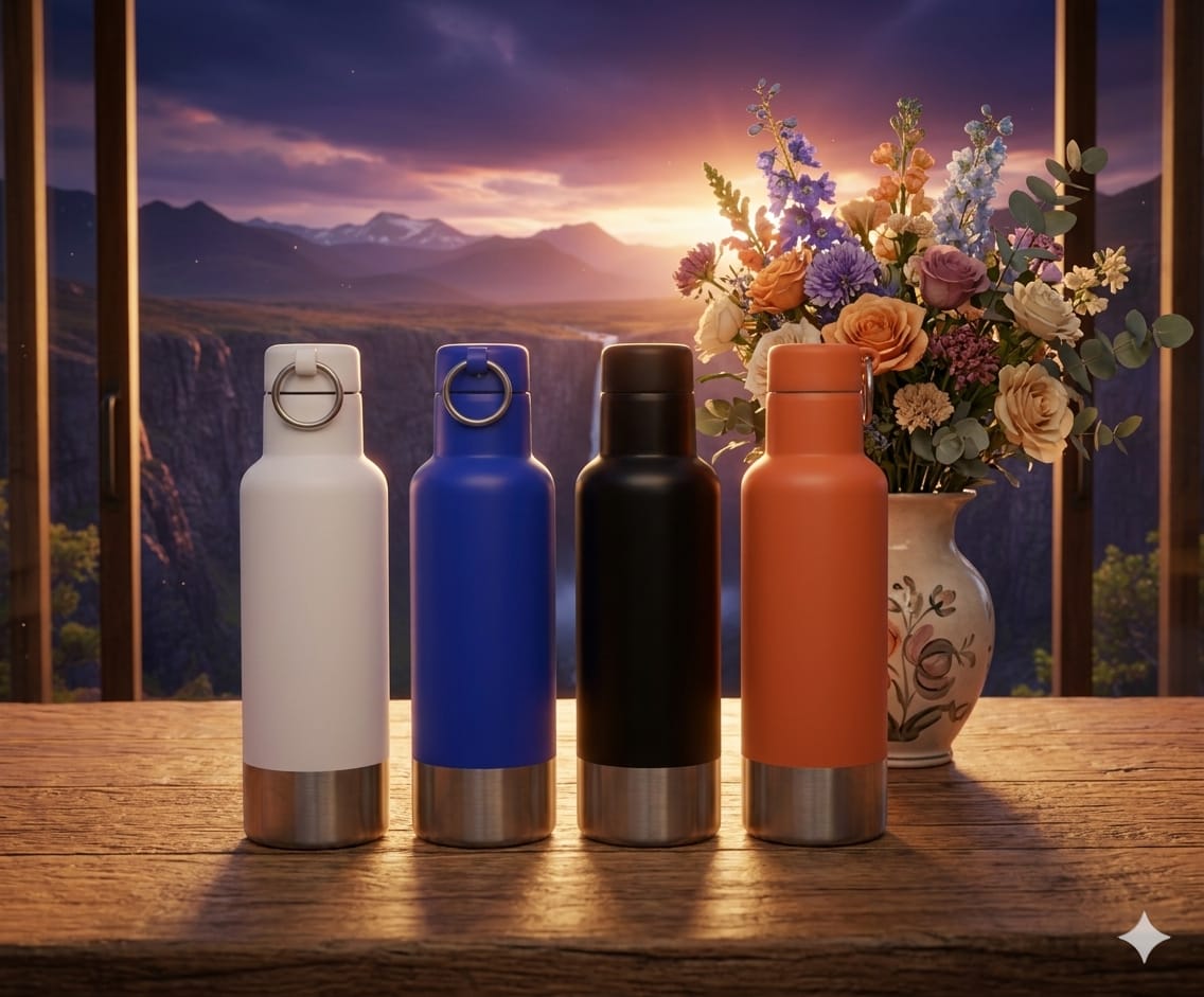 🌈 EVERYDAY OFFER 🌈 -  1PC 500ml Stainless Steel Vacuum Slim Neck Flask Portable Thermos Bottle Hot & Cold Drink Insulated