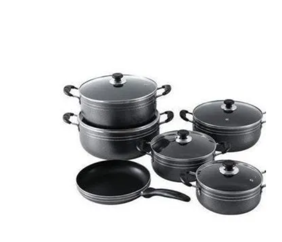 TC 11 Pieces Non Stick Cooking Pots- Sufuria Set-Cook Ware Sets