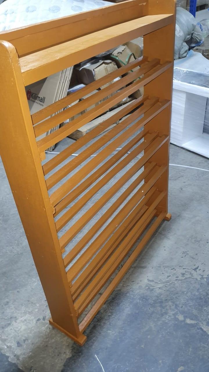 (Offer price 6 layers) Wooden Shoe Rack Economical Shoe Shelf Simple Shoe Cabinet Multi-layer Assembly Door Dormitory Organizer Shoe Storage Rack as picture.