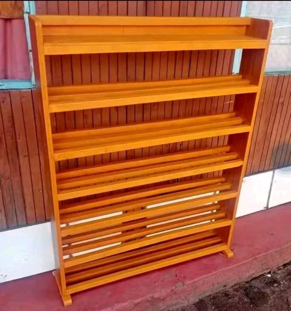 Wooden Classic Strong Shoe Rack with 6 Layers | Durable Shoe Organizer Stand for Home Entryway