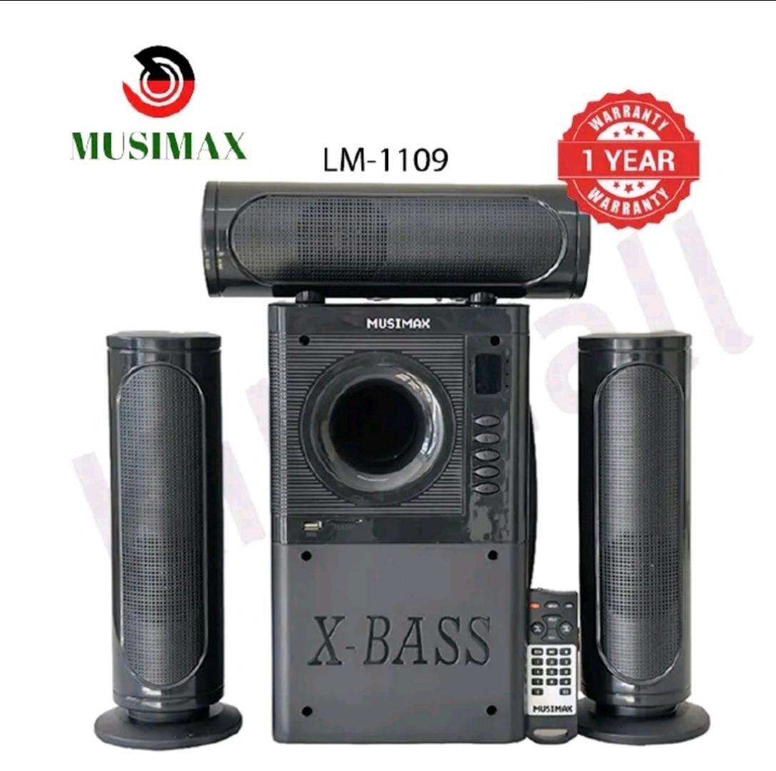 【Limited Offer】MUSIMAX 3.1CH Bluetooth LM-1109 Woofer Home Theater System Speaker Systems Subwoofer USB/SD/FM Home Audio System with Remote Control 3000W