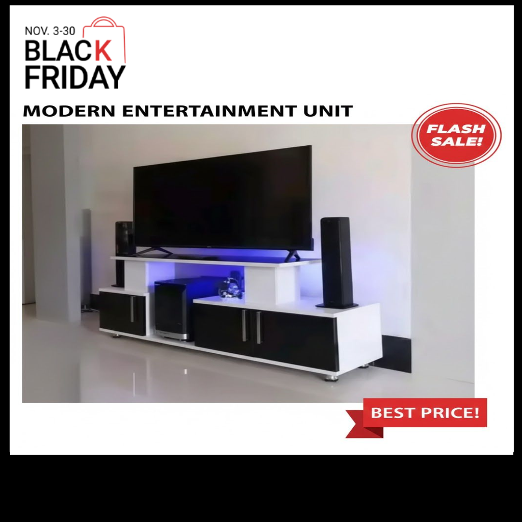 Wooden Strong Classic TV Stand Capable to Hold 55 Inch TV  Classy Design for Living Room