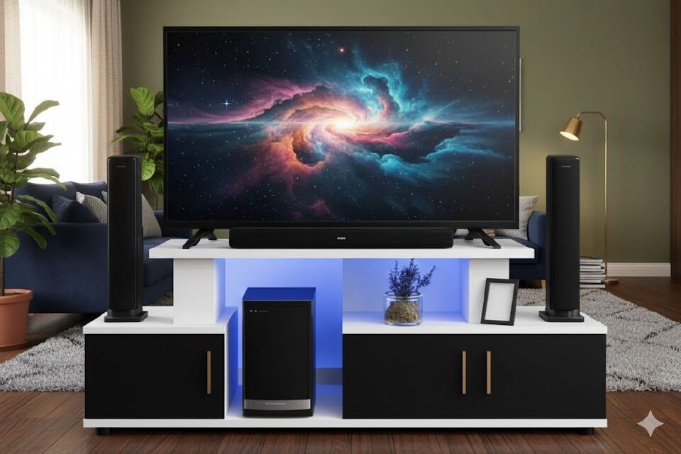 Wooden Strong Classic TV Stand  Classy Design for Living Room