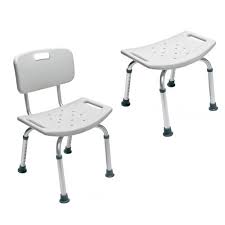 DAYANG Drive Medical Shower Chair With Back & Padded Arms – Adjustable Height - Anti-Slip - 150 kg Capacity