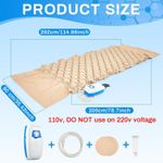 Alternating Pressure Mattress Hospital Bed Mattress with Electric Pump Alternating Pressure Pad for Bed Sores Prevention and Relief for Most Standard Beds, 114.96 x 35.43 Inches