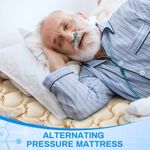 Alternating Pressure Mattress Hospital Bed Mattress with Electric Pump Alternating Pressure Pad for Bed Sores Prevention and Relief for Most Standard Beds, 114.96 x 35.43 Inches