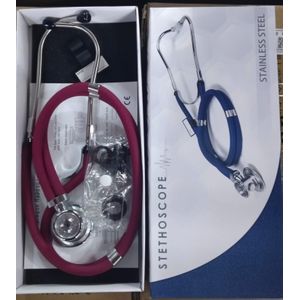 Double Tube Dual Head Professional Sprague Rappaport Diagnostic Stethoscope- red
-double-tube-dual-head-professional-sprague-rappaport-diagnostic-stethoscope-black-15688