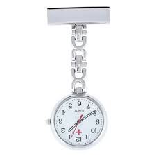 Nurse Watch With Brooch - Rose Gold