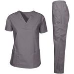 MEDICAL SCRUB Nursing Set 2 Pocket Nurse Uniform Suit V Neck Black M + PATELLA HAMMER
MEDICAL SCRUB Nursing Set 2 Pocket Nurse Uniform Suit V Neck Black M + PATELLA HAMMERDear customers, welcome to my