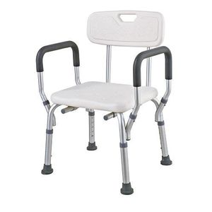 DAYANG Shower Chair With Back & Padded Arms – Adjustable Height - Anti-Slip - 150 kg Capacity + face towel
DAYANG Shower Chair With Back & Padded Arms – Adjustable Height - Anti-Slip - 150 kg Capacit