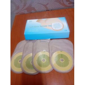 10 PCS Colostomy Bags Ostomy Supplies for Ileostomy Stoma Care One-Piece Ostomy Bag Barrier with Stripes Colonoscopy Colostomy Bag Max Cut 15-60mm Back Window+ a packe of gloves
10 PCS Colostomy Bags