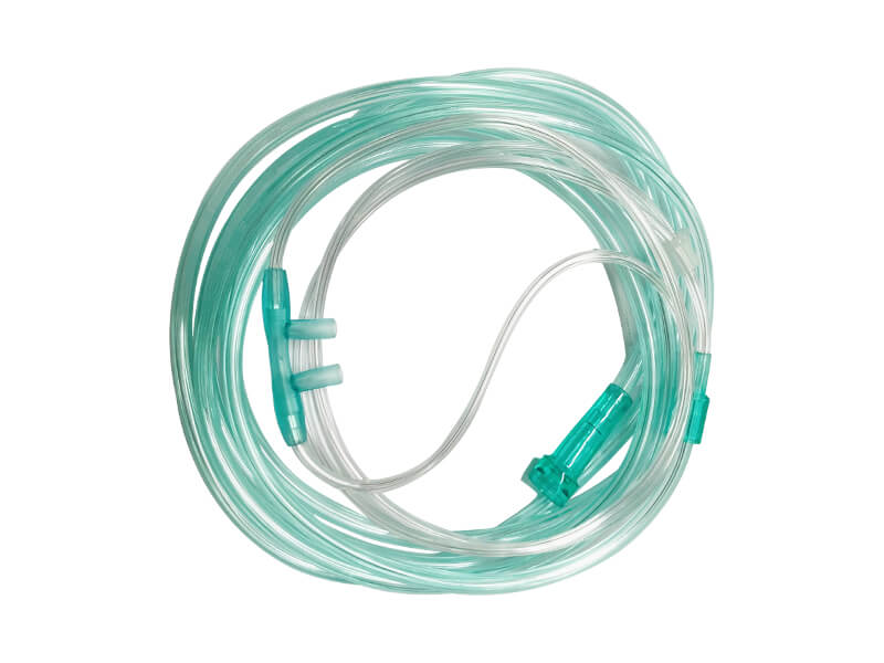OXYGEN NASAL CANNULA WITH SUPPLY TUBING. NASAL OXYGEN DELIVERY PRONGS.OXYGEN ADMINISTRATION NASAL PRONG SET.MEDICAL NASAL OXYGEN CANNULA SYSTEM.PATIENT OXYGEN NASAL DELIVERY TUBING.LOW FLOW NASAL OXYG