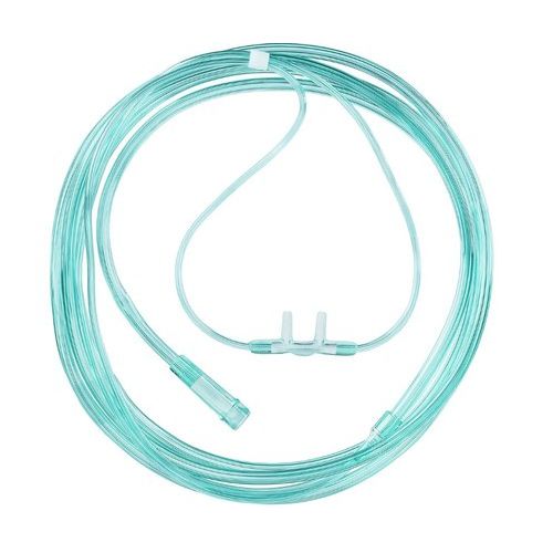 OXYGEN NASAL CANNULA WITH SUPPLY TUBING. NASAL OXYGEN DELIVERY PRONGS.OXYGEN ADMINISTRATION NASAL PRONG SET.MEDICAL NASAL OXYGEN CANNULA SYSTEM.PATIENT OXYGEN NASAL DELIVERY TUBING.LOW FLOW NASAL OXYG