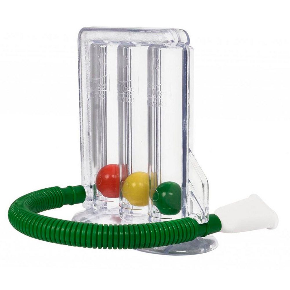 3-BALL INCENTIVE SPIROMETER. THREE BALL INCENTIVE SPIROMETER•  3-BALL RESPIRATORY EXERCISER•  TRIPLE BALL BREATHING EXERCISER•  INCENTIVE SPIROMETER THREE BALL TYPE•  3-CHAMBER INCENTIVE SPIROMETER•